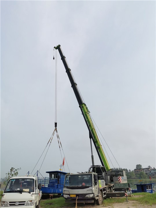 邵阳县桥梁建设吊装案例